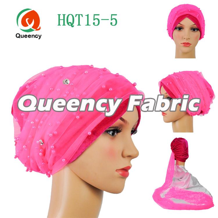 Fushia Velvet Turbans Fabric