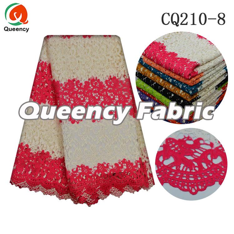 FUSHIA GUIPURE LACE