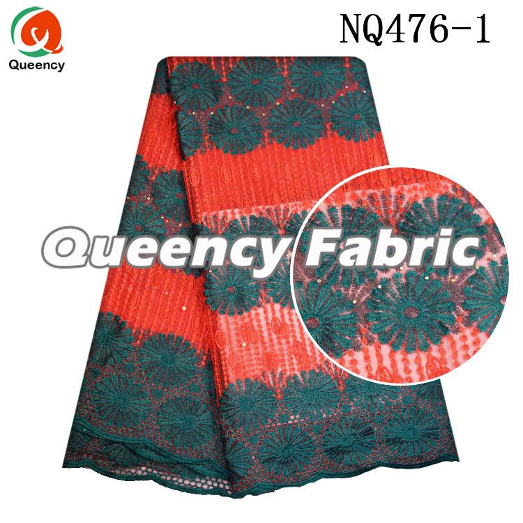 Net Mesh Lace Embroidery Fabric