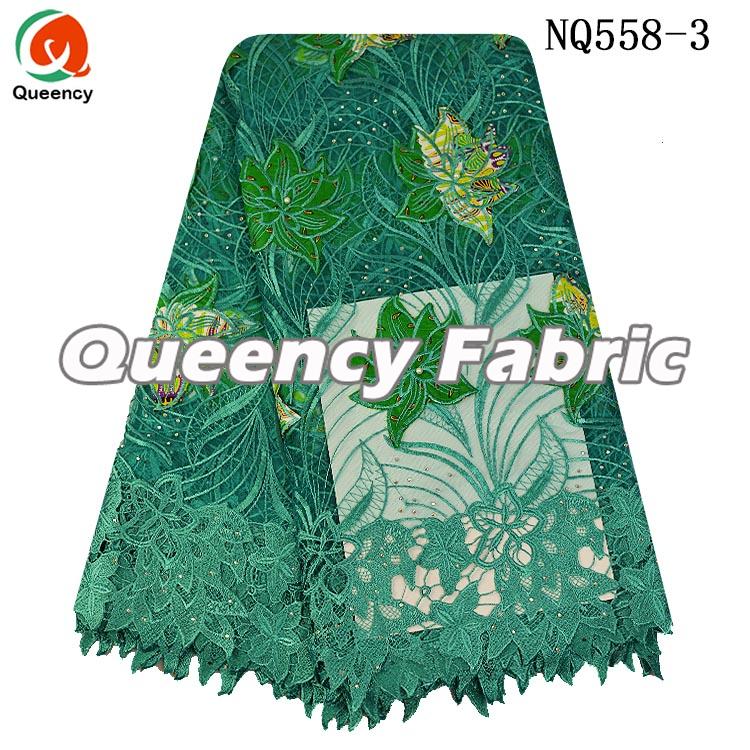 Green Lace Tulle Fabric For Wedding 