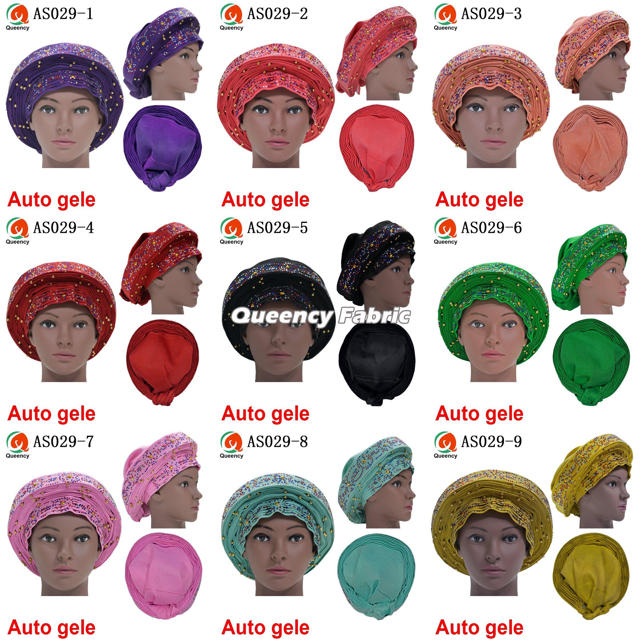 African Aso Oke Material Auto Gele 