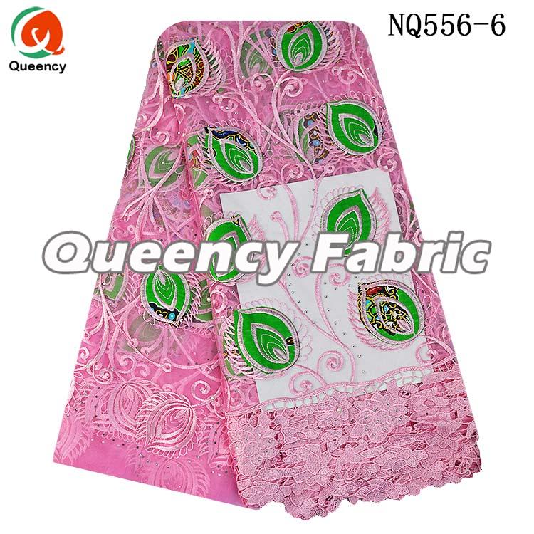 Pink Tulle Lace Fabric With Stones Pink Tulle Lace Fabric With Stones