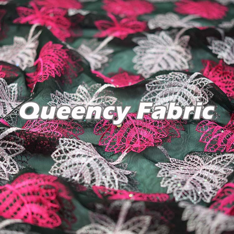 Tulle Lace Beaded Embroidered Fabric Tulle Lace Beaded Embroidered Fabric