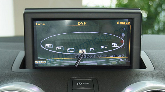 Audi A1 navigation system support DVR function