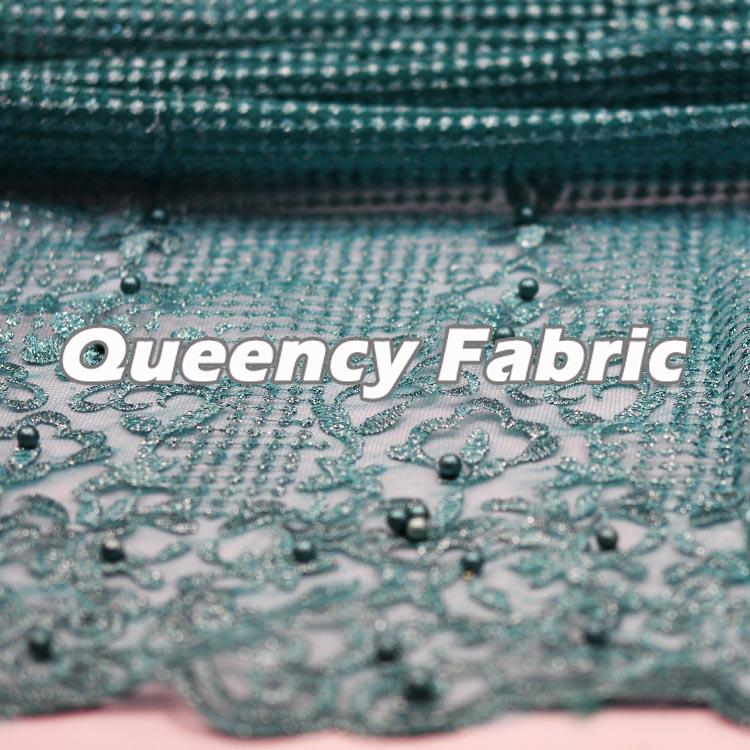 Beaded French Plain Lace Embroidery Beaded French Plain Lace Embroidery