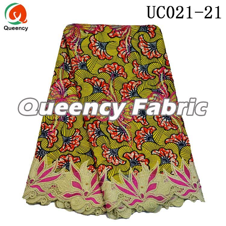 Ankara Lace Beaded Embroidered Fabric Ankara Lace Beaded Embroidered Fabric
