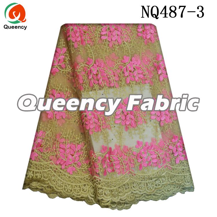 Pink Lace Fabric Fashion Tulle Design