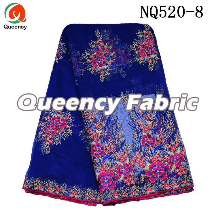 Royal Blue Tulle Lace Embroidery Royal Blue Tulle Lace Embroidery