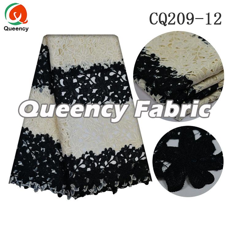 Black Cord Lace Fabric