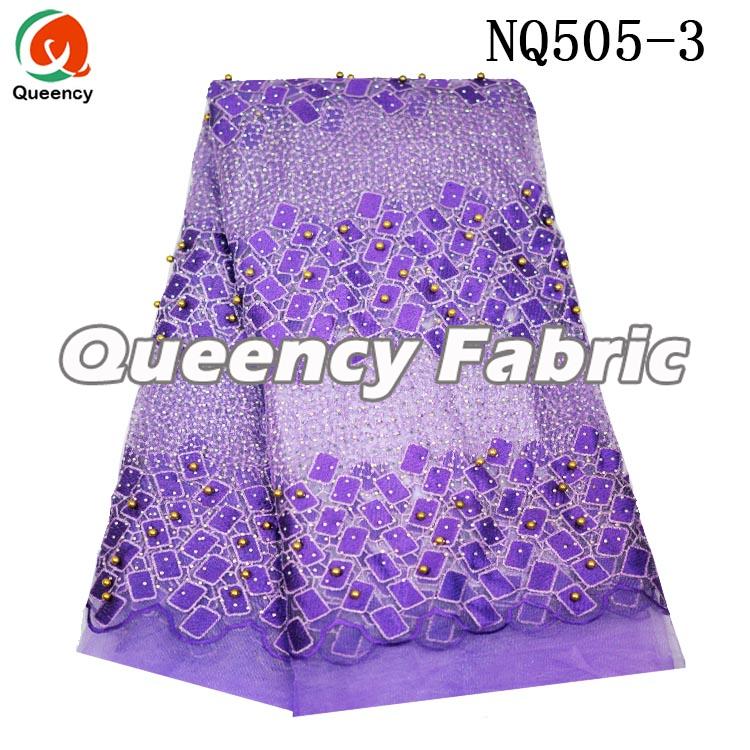 Purple Net Wedding Lace 