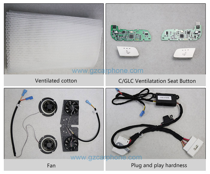 OEM Design Ventilation Seat for Mercedes Benz C Class W205, E Class W213, GLC X253, S Class W222