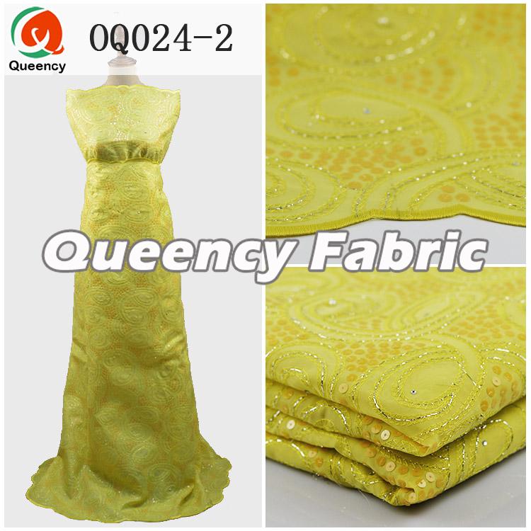 Yellow Swiss Double Organza Lace