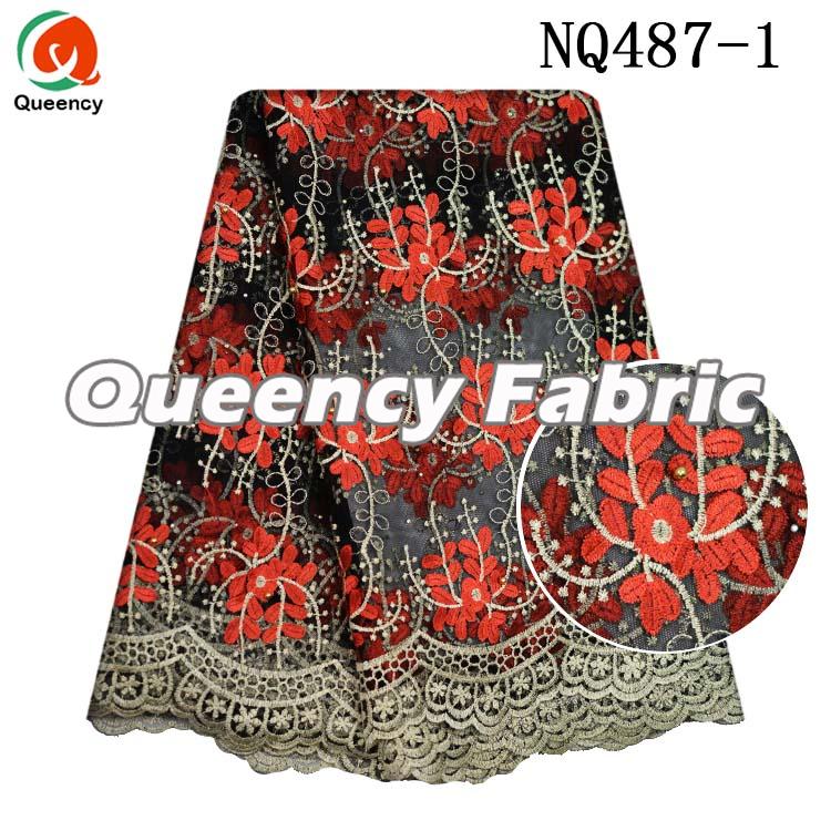 Red French Stretch Lace Fabric Red French Stretch Lace Fabric