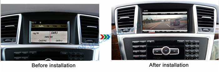 Mercedes ML class navigation system installation picture