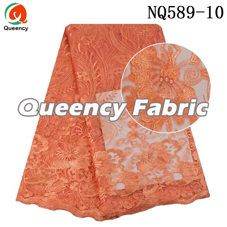 Flower Embroidery Tulle Fabric