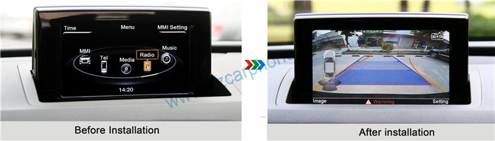 Audi Q3 navigation system installation Picture