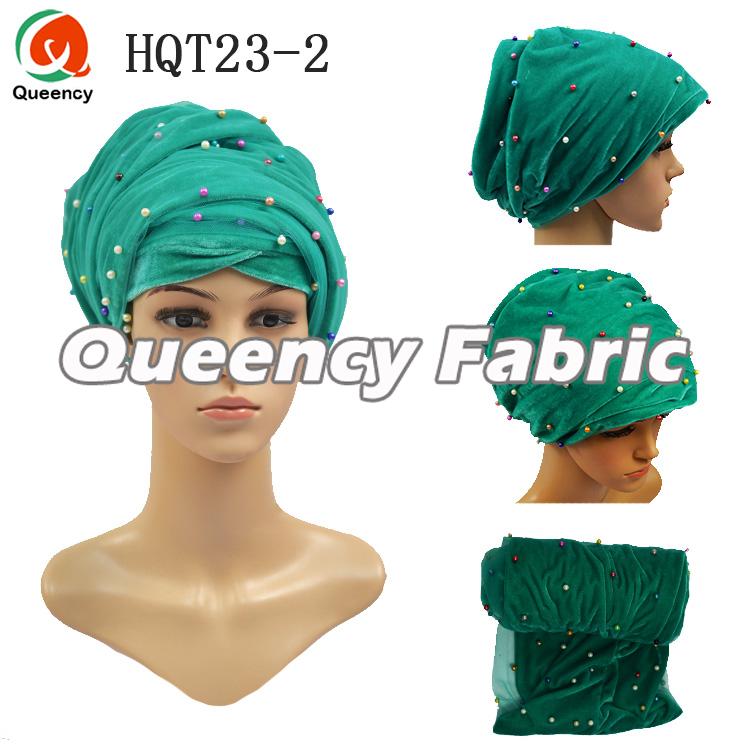 Turban Beaded Velvet Headband 