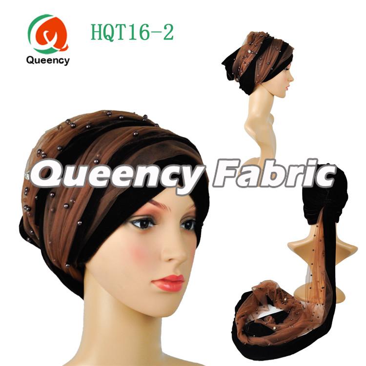 Coffee Turbans Beaded Head Wrap Coffee Turbans Beaded Head Wrap
