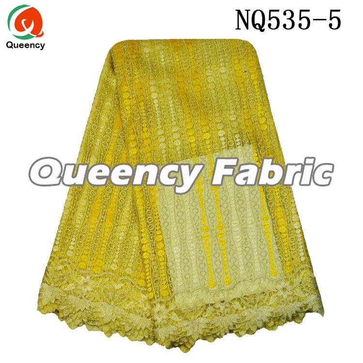Yellow French Chantilly Lace 