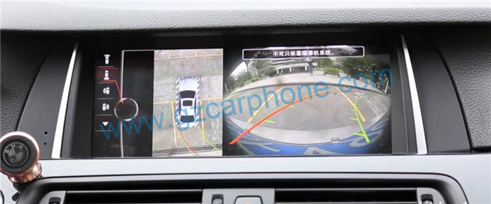 BMW 5 series 360 degree bird view car video interface surround view system