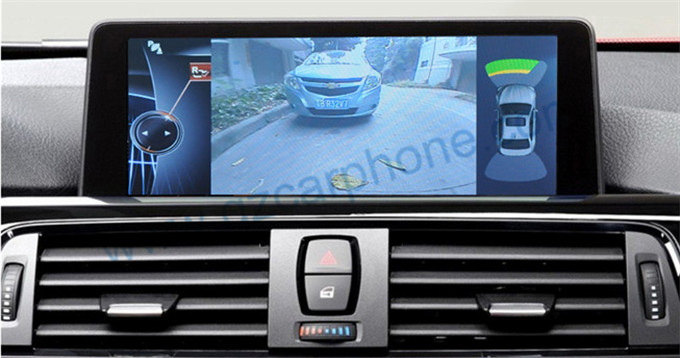 BMW 3 series navigation support front view camera