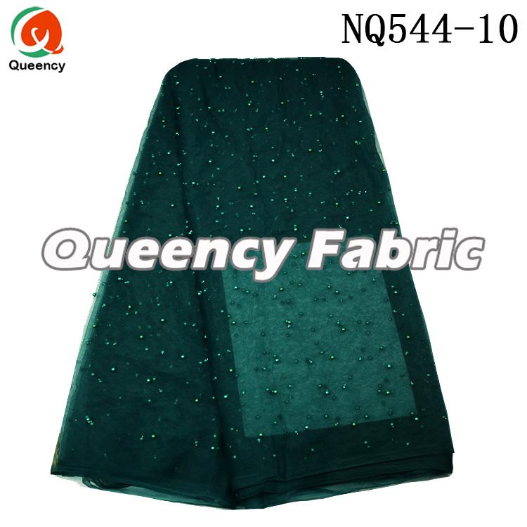 Teal African Tulle Fabric 