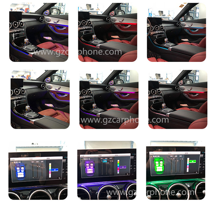 Mercedes C Class W205 2019 64 Colors Ambient Light