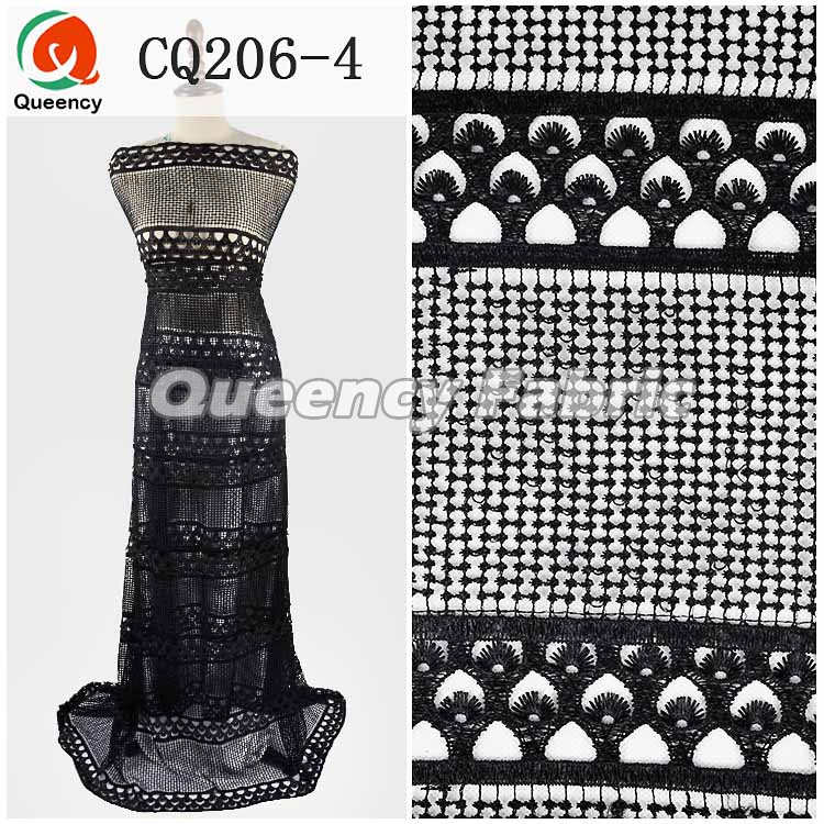 Black Africa Cord Lace Material Black Africa Cord Lace Material