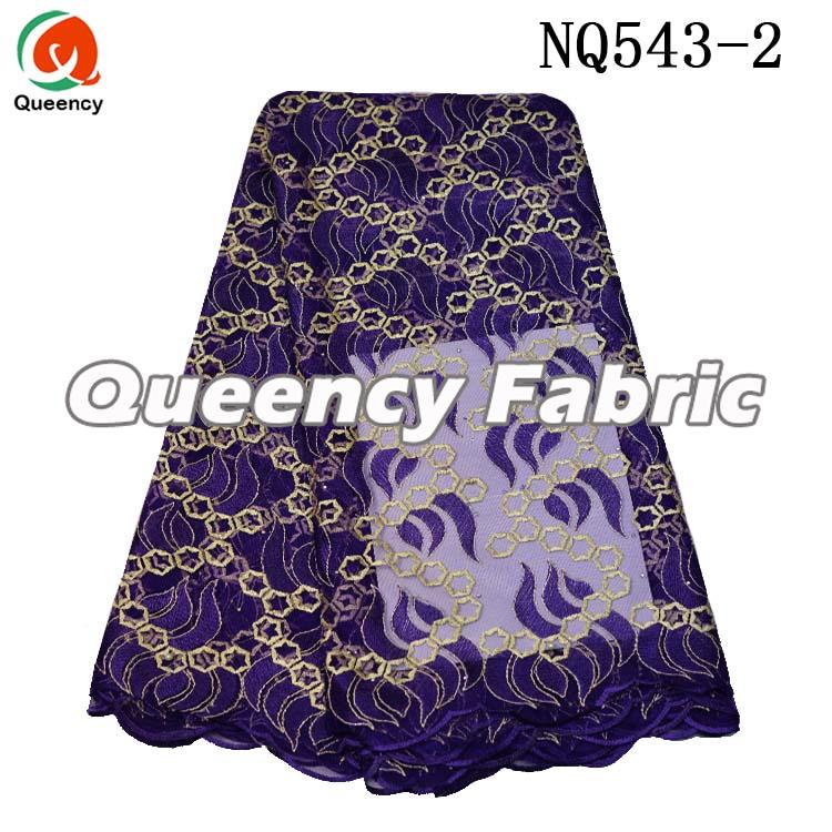 Purple Tulle Lace Fabric 