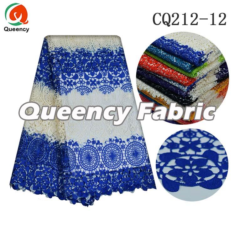 ROYAL BLUE GUIPURE MATERIAL