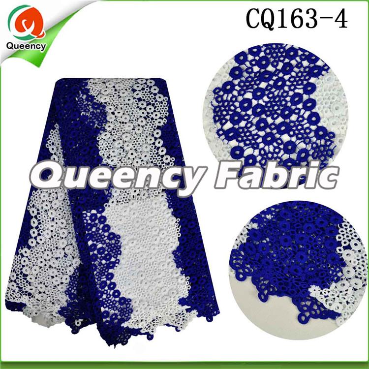 Royal Blue Cord Fabric Lace