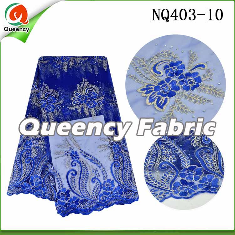 NET LACE IN ROYAL BLUE