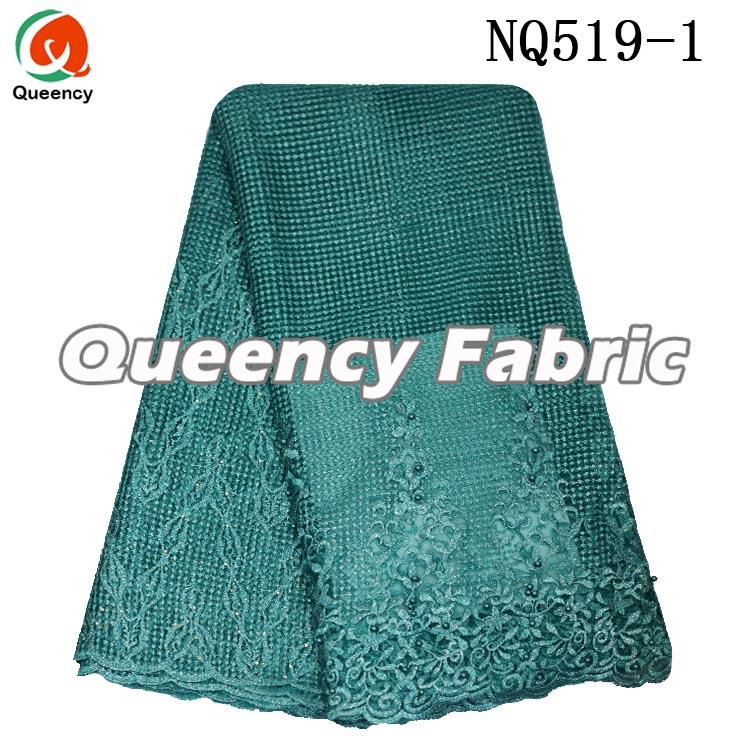 Teal Tulle Beaded Plain Lace For Party Teal Tulle Beaded Plain Lace For Party