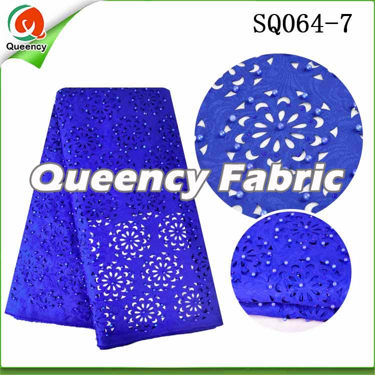 Royal Blue Laser Fabric Lace