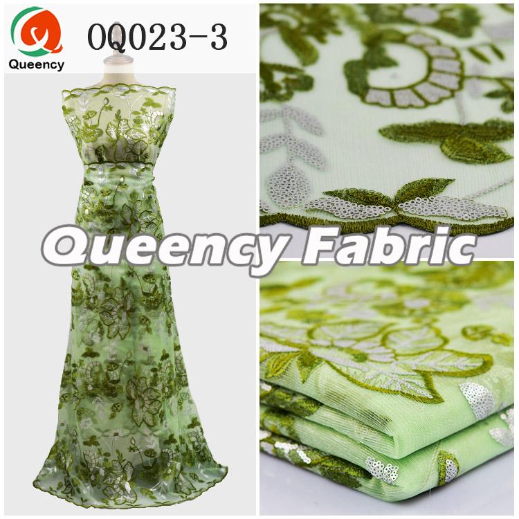 Lemon Color Sequins Organza Fabrics Lemon Color Sequins Organza Fabrics