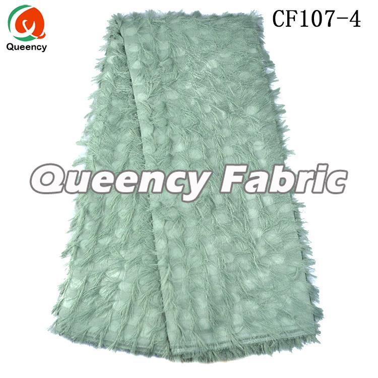 Chiffon Soft Fabric In Grey Green