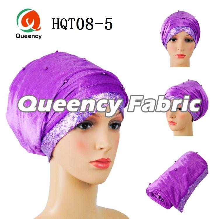 Lilac Beaded Hijab Muslim Turban Lilac Beaded Hijab Muslim Turban