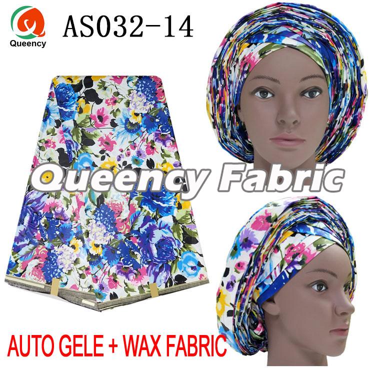 Ankara Auto Gele Headtie Match Wax 