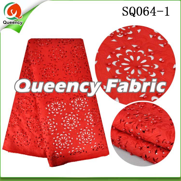 Beaded Laser Lace In Red Beaded Laser Lace In Red