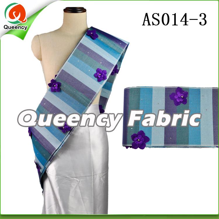 Aso Oke African Headtie Fabric With Stones Aso Oke African Headtie Fabric With Stones