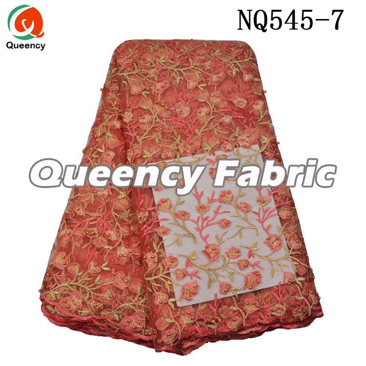 Beaded Nigeria Lace Net Embroidery Beaded Nigeria Lace Net Embroidery