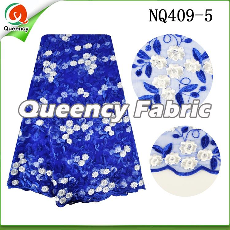 French Fabric In Royal Blue
