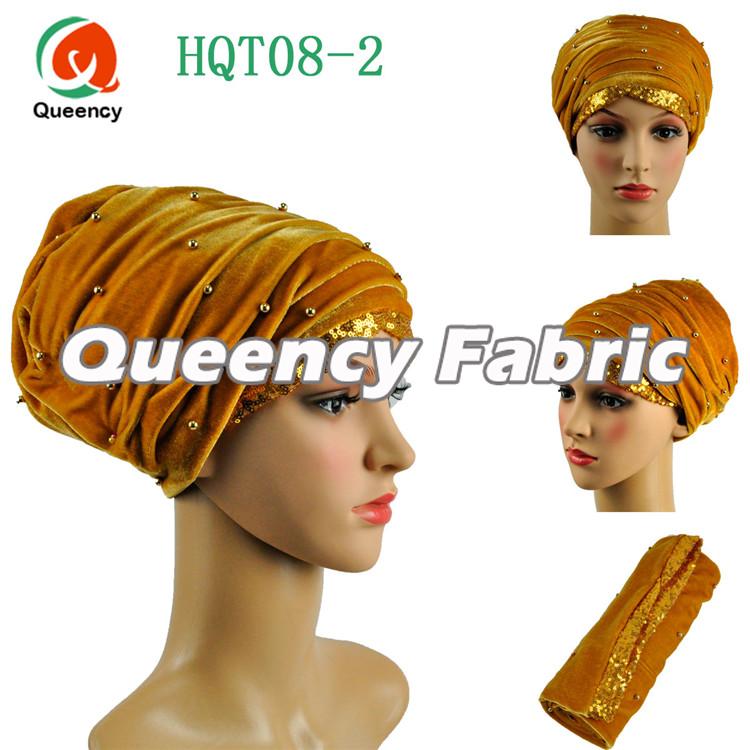 Gold Turbans Beaded Head Wrap