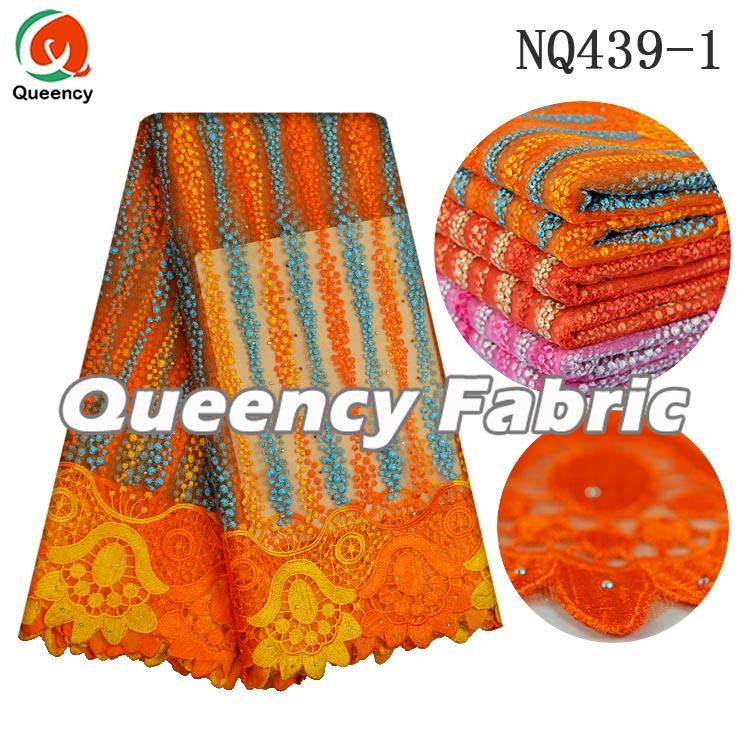 TULLE FABRIC IN ORANGE