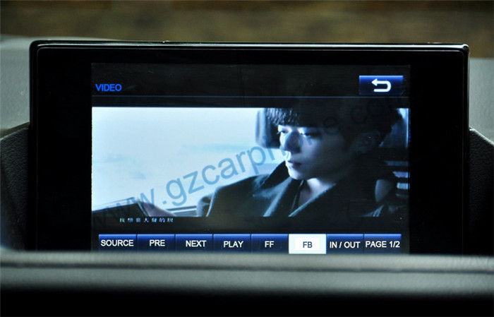 Lexus CT200h navigation system