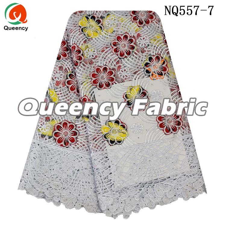French Lace Ladies Dresses Embroidered Material