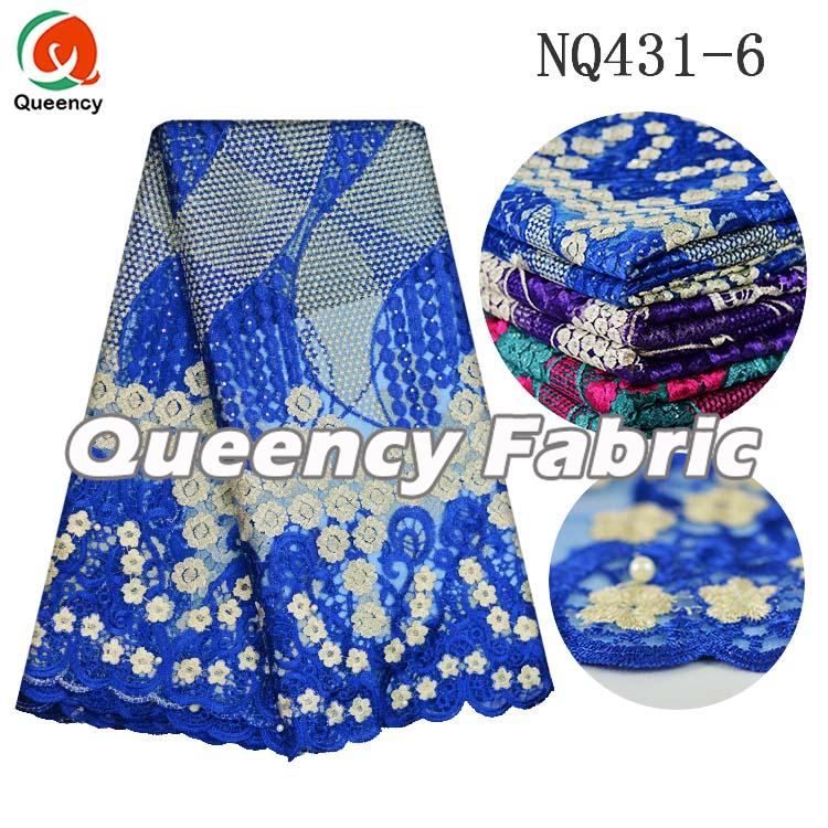 Net Lace In Royal Blue Net Lace In Royal Blue