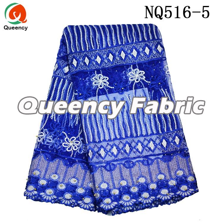 Royal Blue Net Lace 