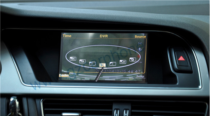 Audi A4 navigation support DVR function