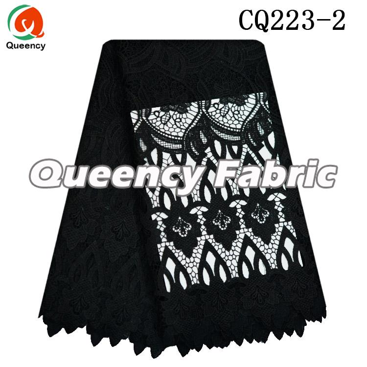 Black Lace Chemical Fabric 